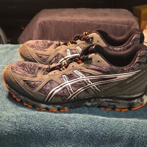 Asics Trail Running Shoes in Black and Orange